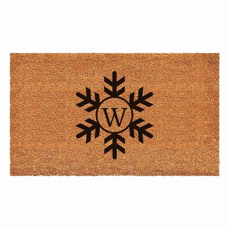 Calloway Mills Monogram Door Mat, Black, Natural, 24 in W x 36 in L 108792436W